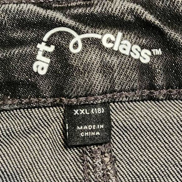 art class A-Line High-Rise Frayed Hems Black Jean Shorts Jrs XXL/18 NEW - Picture 4 of 6